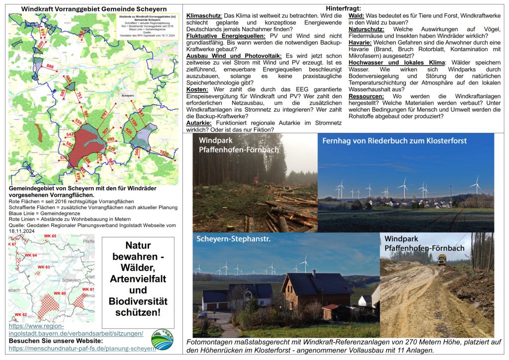 Flyer Rettet den Klosterforst