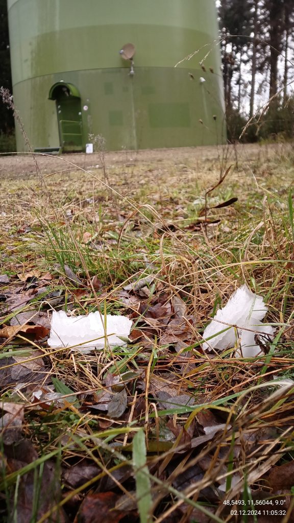 Eisbrocken Nahaufnahme