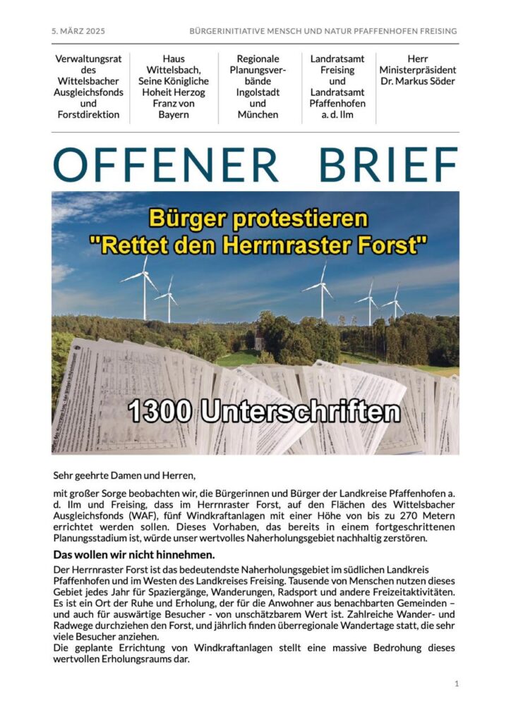 Offener Brief Seite 1